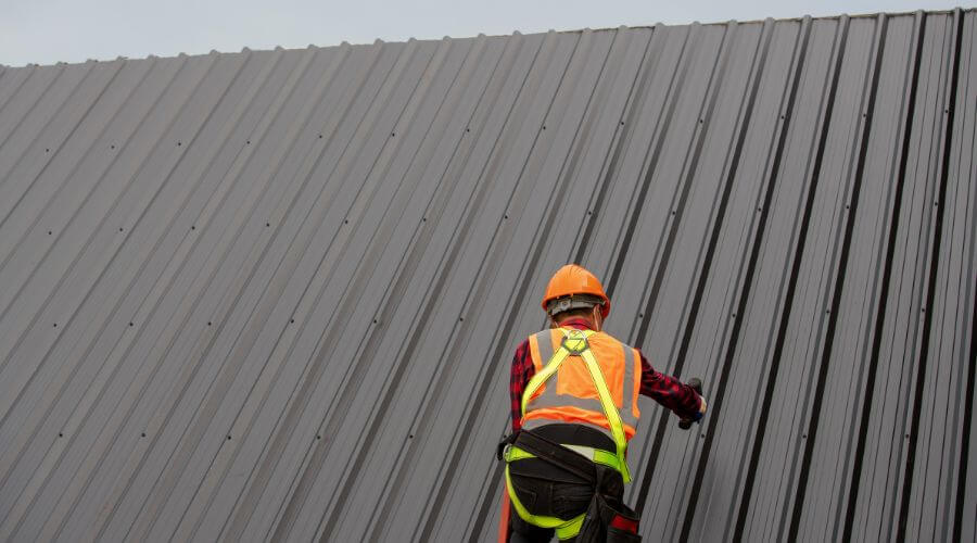 Professional metal roof installation services in Clay City, IN